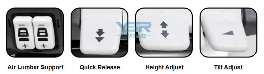 Low Air Ride Seat Function Switch Low Air Ride Seat Function Switch